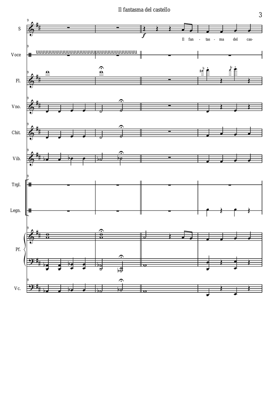 Il fantasma del castello Il fantasma del castello Choir scores gallery preview page 3