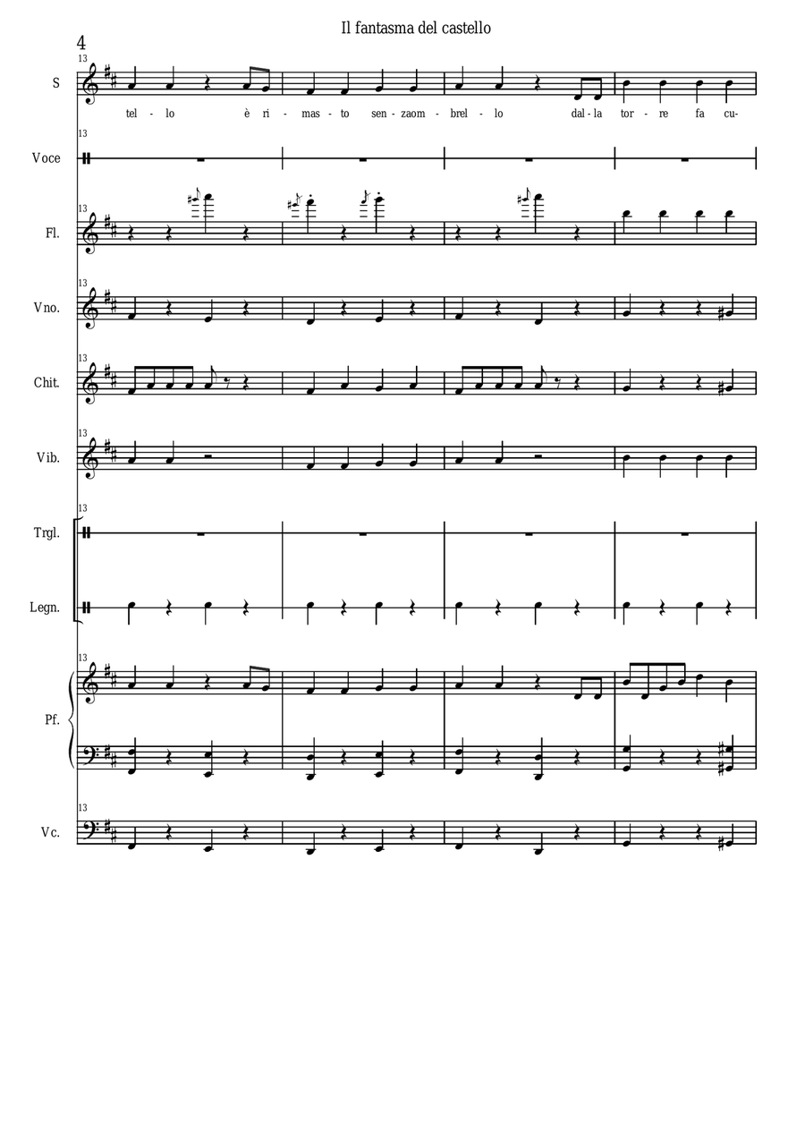 Il fantasma del castello Il fantasma del castello Choir scores gallery preview page 4