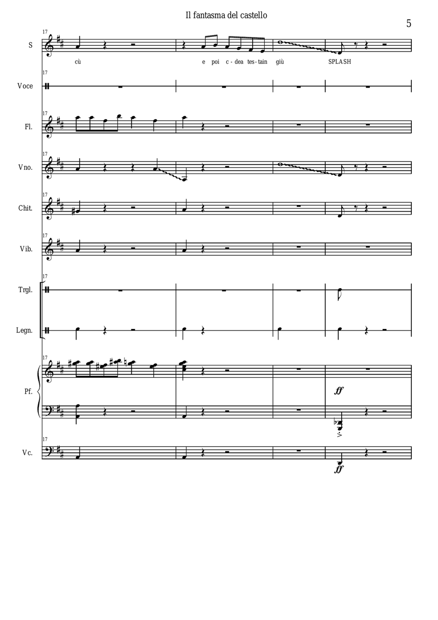 Il fantasma del castello Il fantasma del castello Choir scores gallery preview page 5