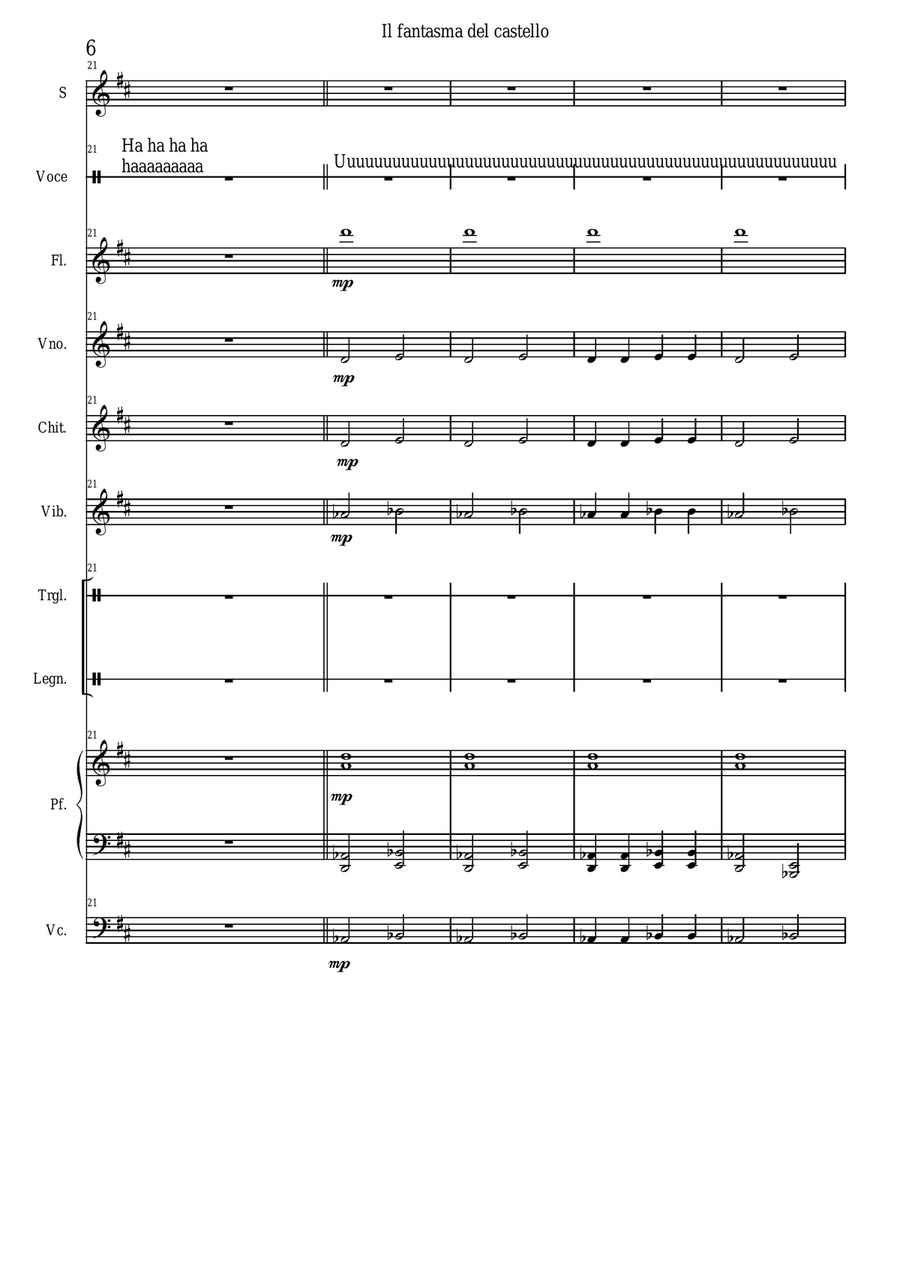 Il fantasma del castello Il fantasma del castello Choir scores gallery preview page 6