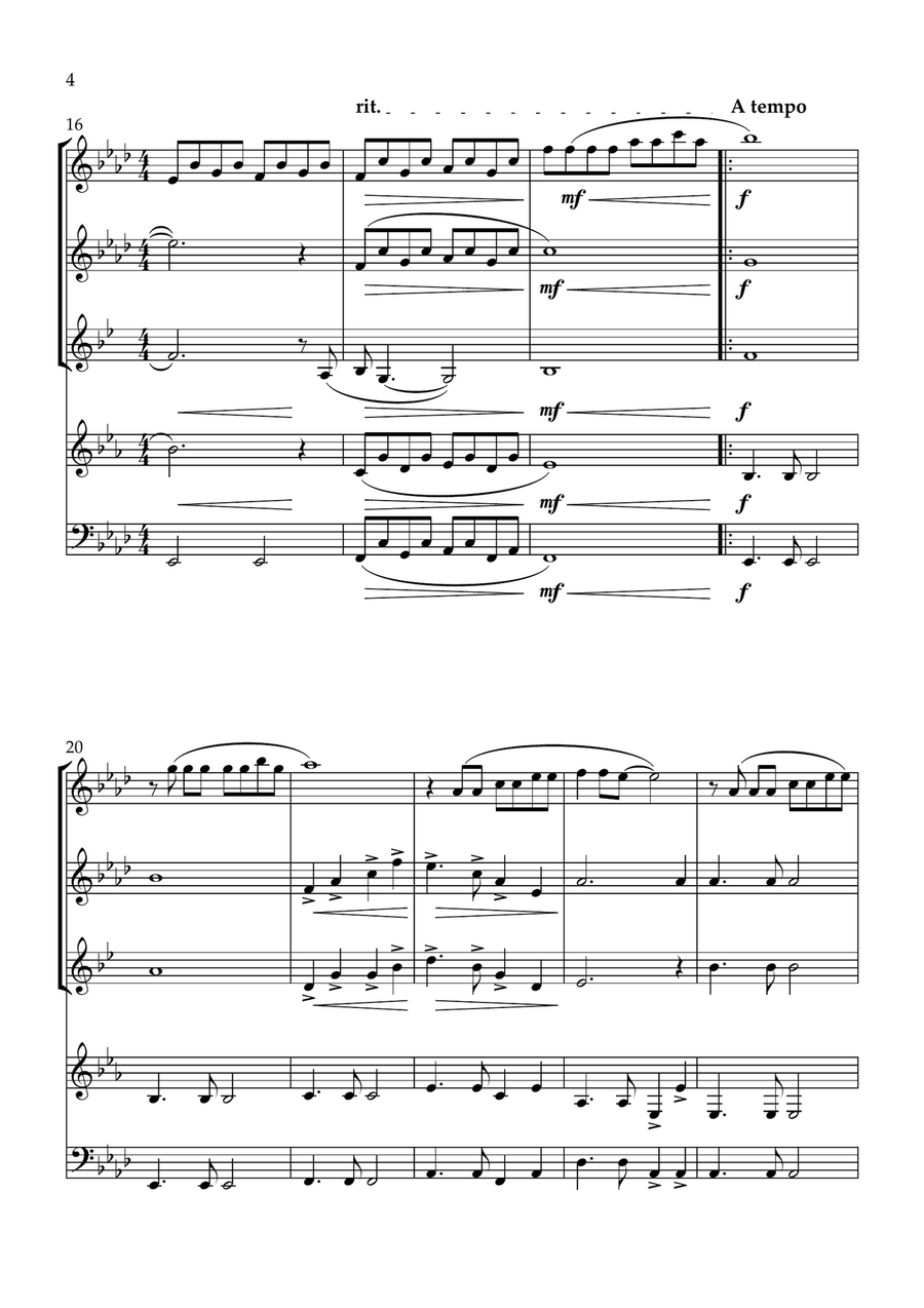 The Sound Of Silence The Sound Of Silence Woodwind Quintet scores gallery preview page 4