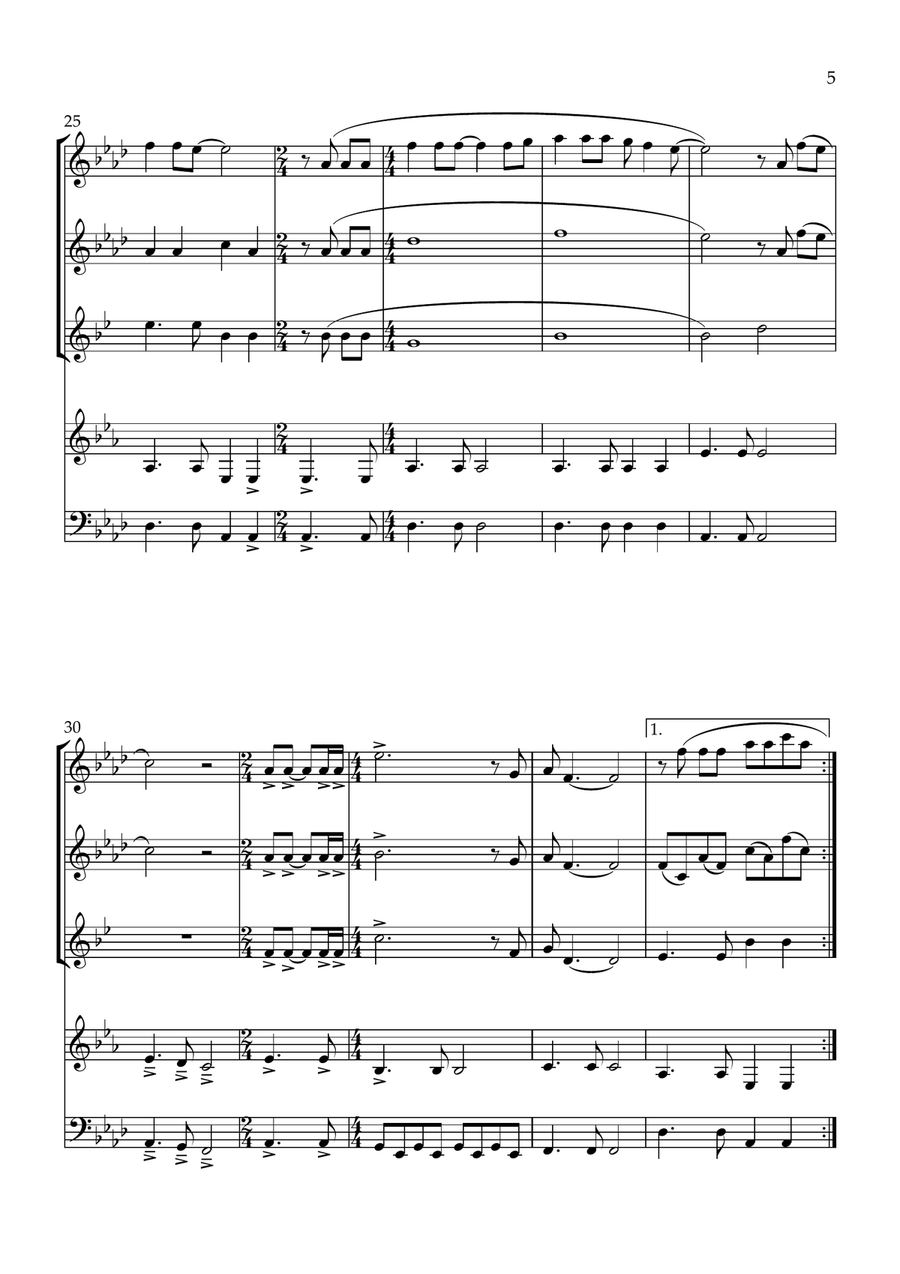 The Sound Of Silence The Sound Of Silence Woodwind Quintet scores gallery preview page 5