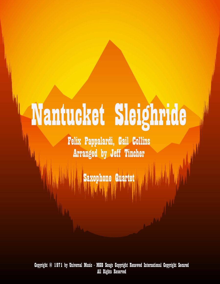 Nantucket Sleighride Nantucket Sleighride Saxophone Quartet scores gallery preview page 1