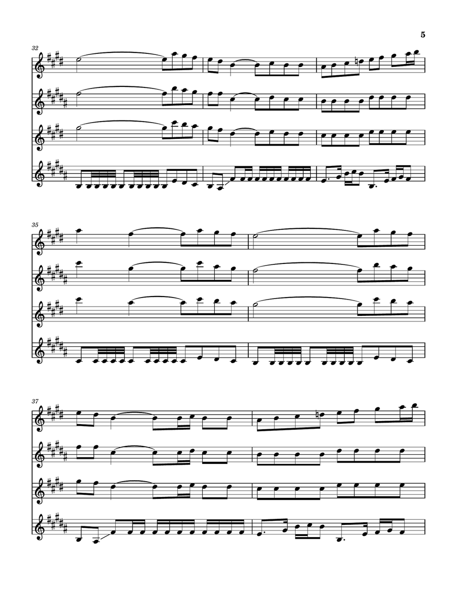 Nantucket Sleighride Nantucket Sleighride Saxophone Quartet scores gallery preview page 6