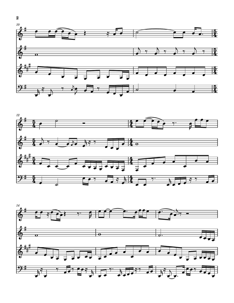 Nantucket Sleighride Nantucket Sleighride Woodwind Quartet scores gallery preview page 3