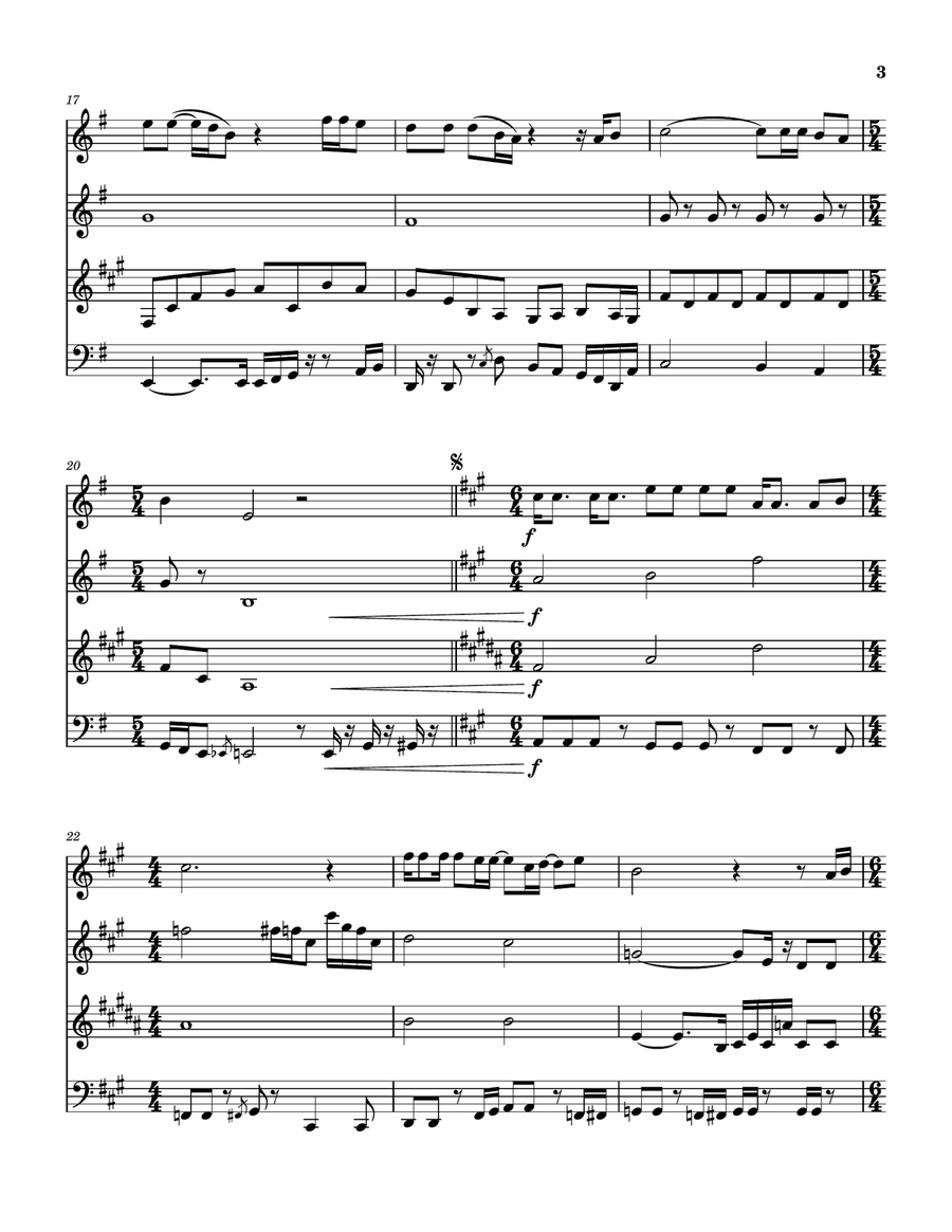 Nantucket Sleighride Nantucket Sleighride Woodwind Quartet scores gallery preview page 4