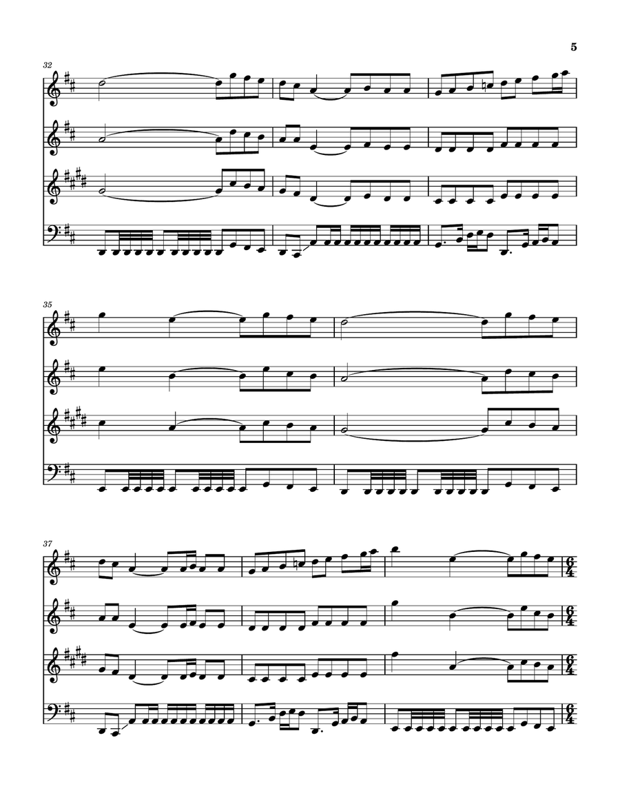 Nantucket Sleighride Nantucket Sleighride Woodwind Quartet scores gallery preview page 6