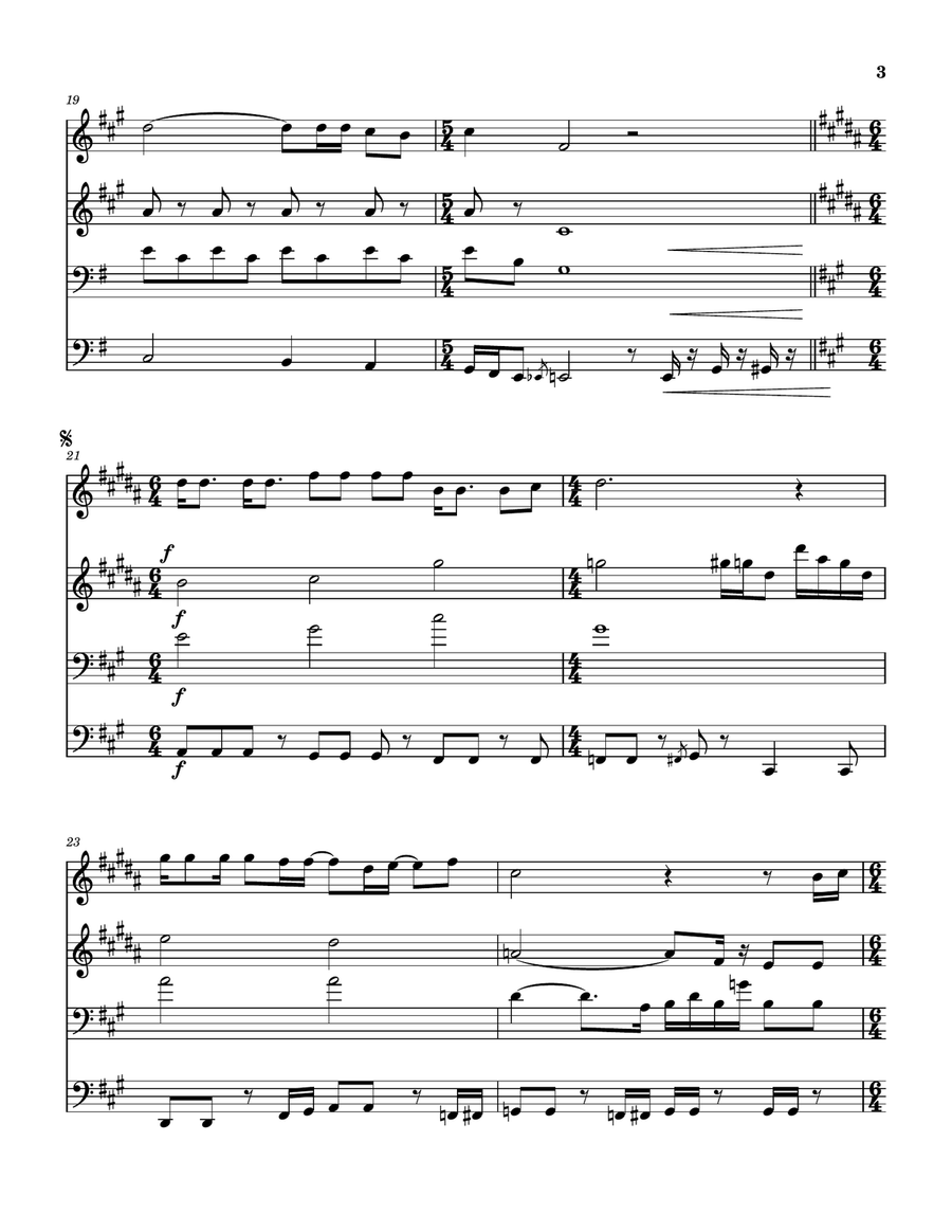 Nantucket Sleighride Nantucket Sleighride Brass Quartet scores gallery preview page 4