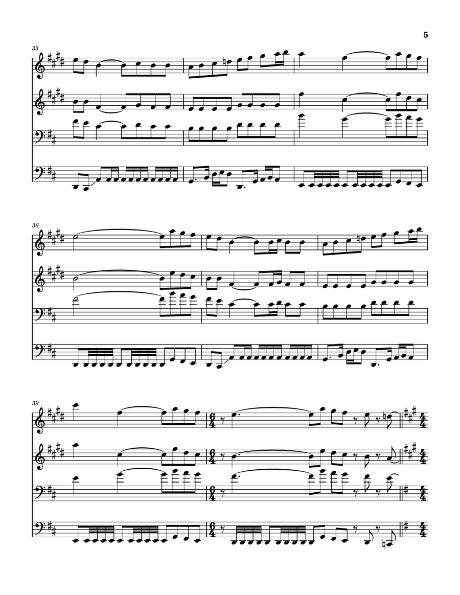 Nantucket Sleighride Nantucket Sleighride Brass Quartet scores gallery preview page 6