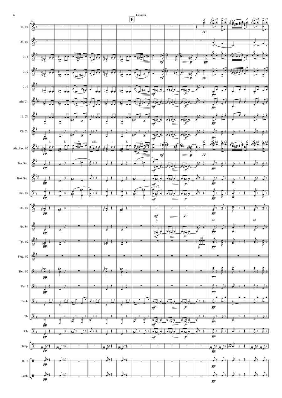 Fatinitza, Overture Concert Band scores gallery preview page 6