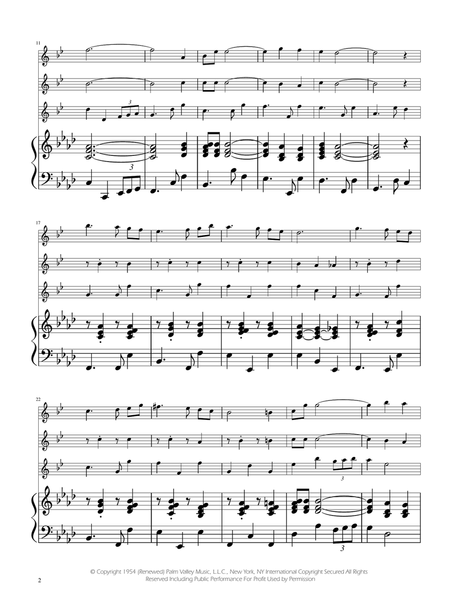 Fly Me To The Moon (In Other Words) Trumpet Trio scores gallery preview page 2