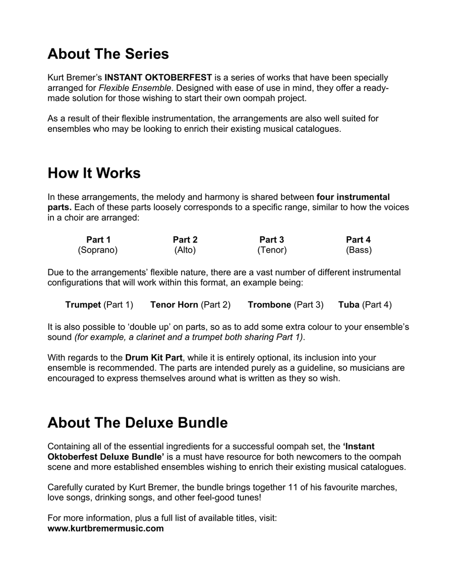 INSTANT OKTOBERFEST: DELUXE BUNDLE Small Ensemble scores gallery preview page 2