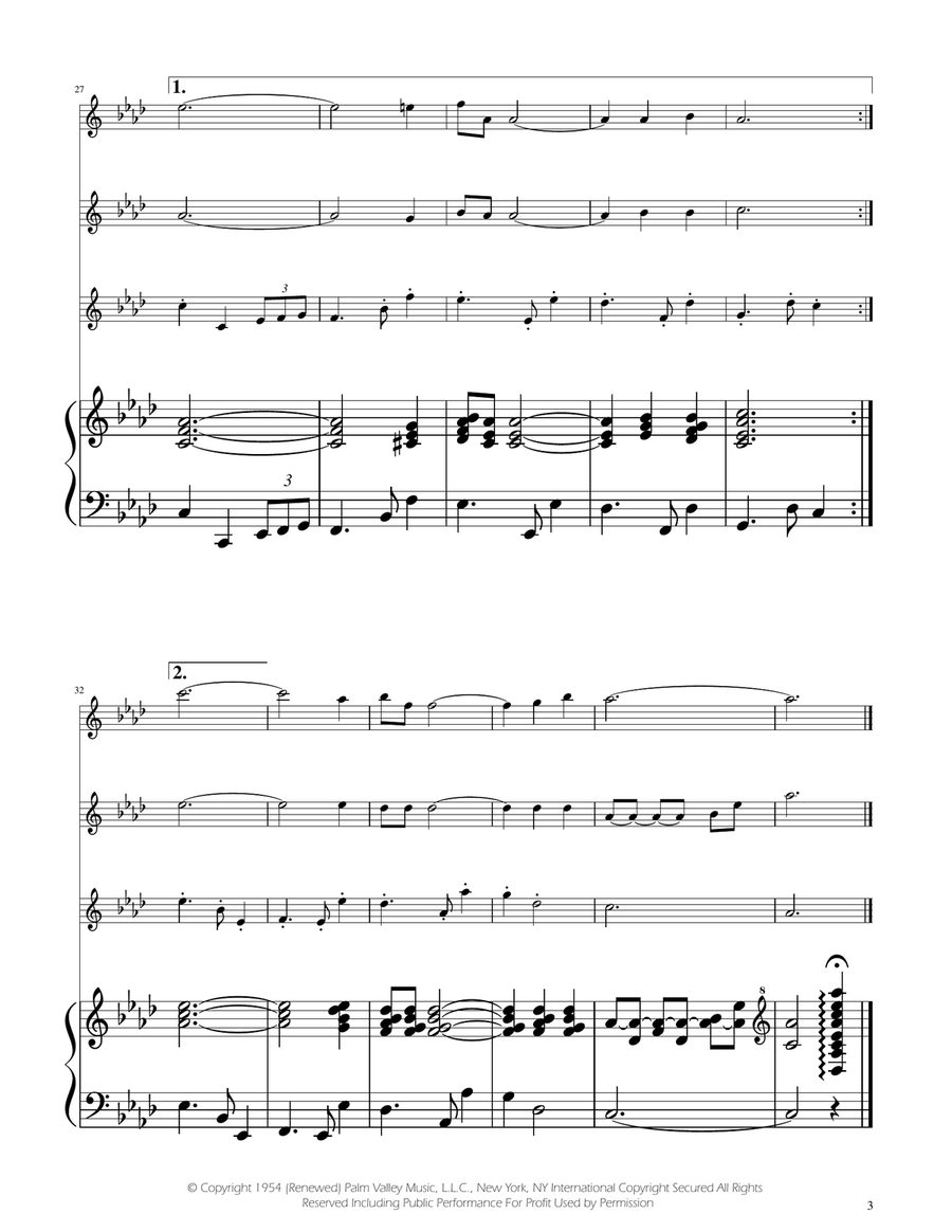 Fly Me To The Moon (In Other Words) String Trio scores gallery preview page 3
