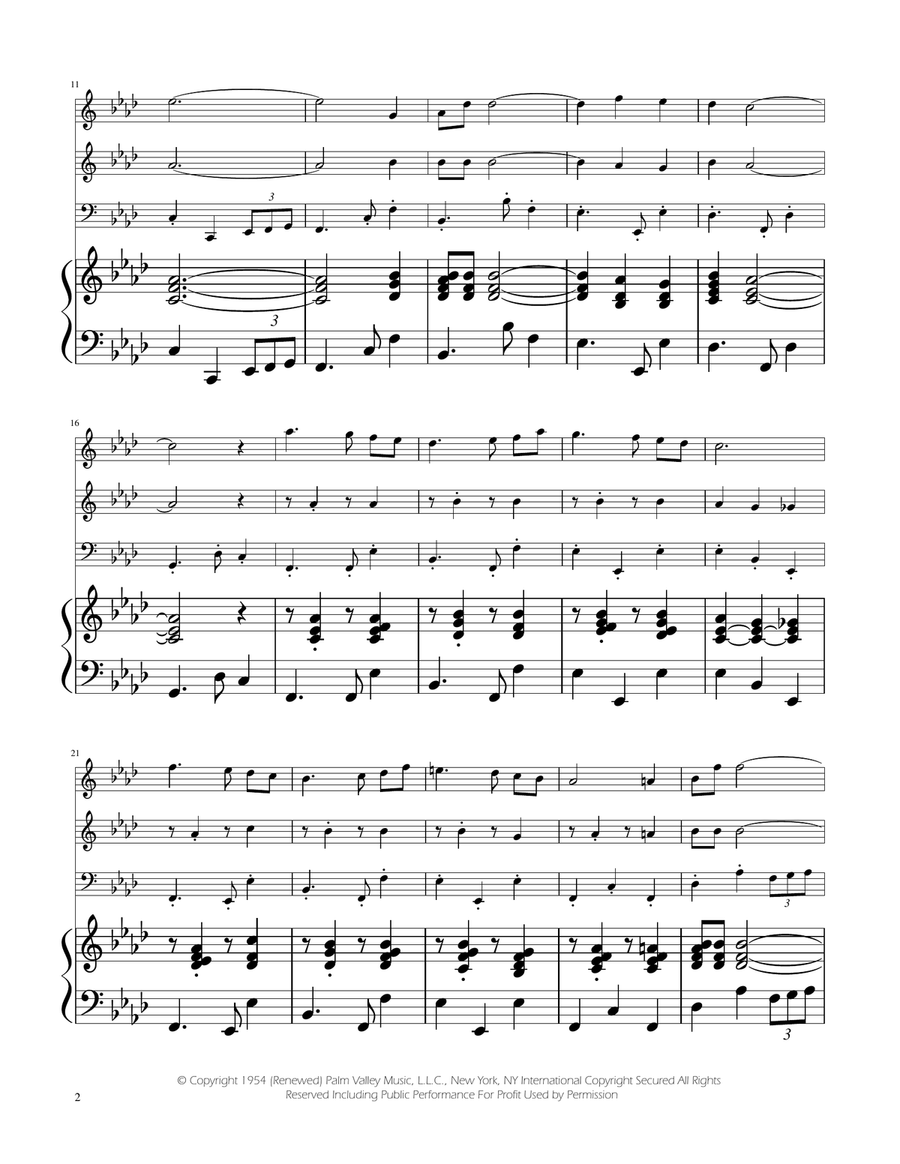 Fly Me To The Moon (In Other Words) String Trio scores gallery preview page 2