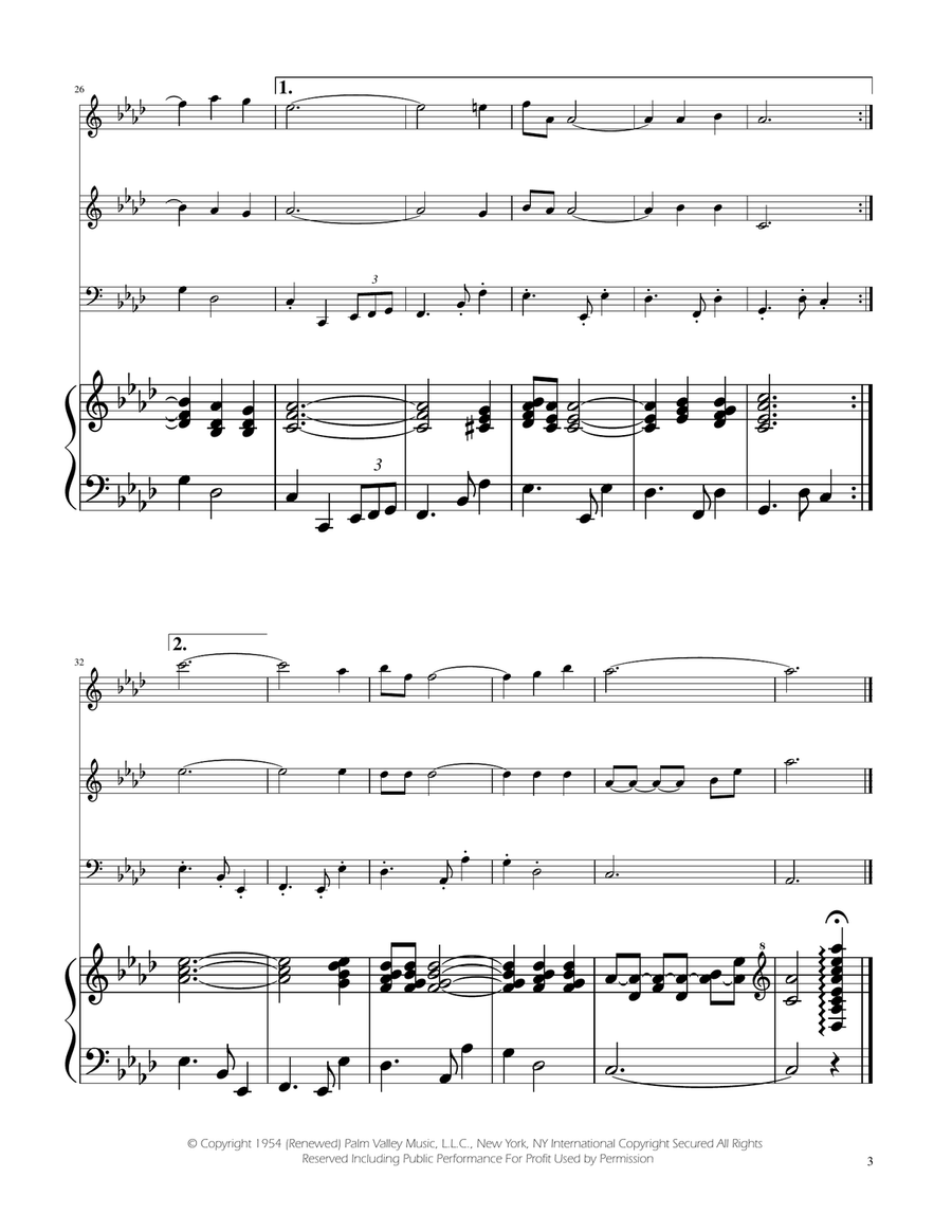 Fly Me To The Moon (In Other Words) String Trio scores gallery preview page 3