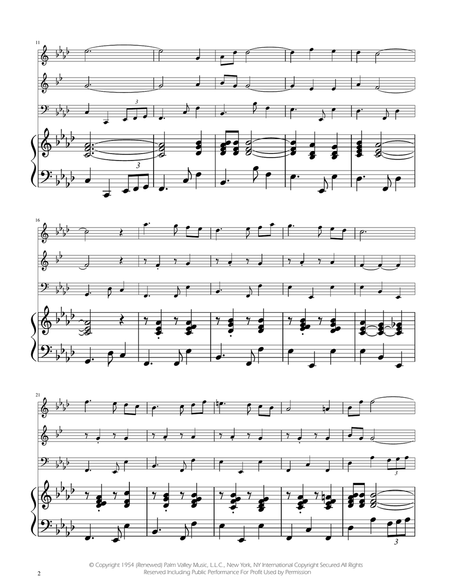 Fly Me To The Moon (In Other Words) Woodwind Trio scores gallery preview page 2