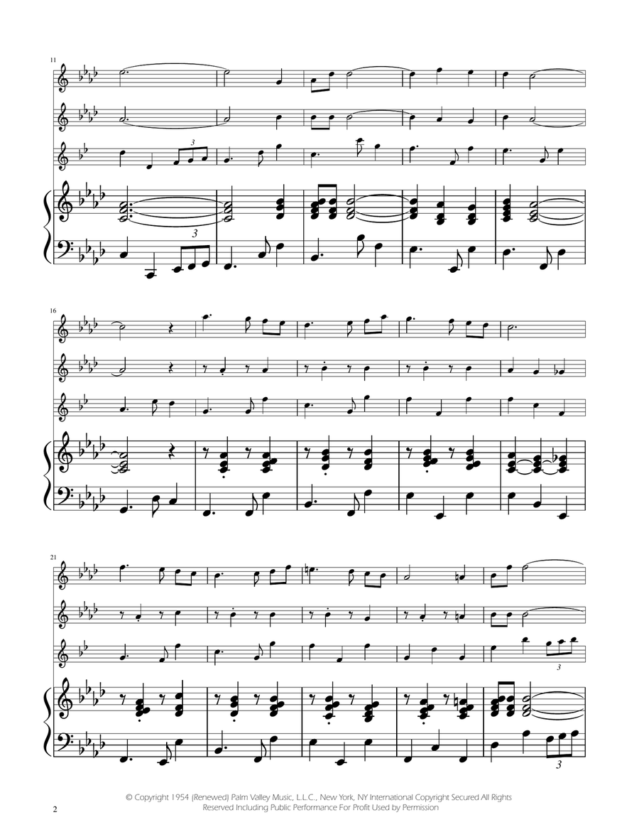 Fly Me To The Moon (In Other Words) Woodwind Trio scores gallery preview page 2
