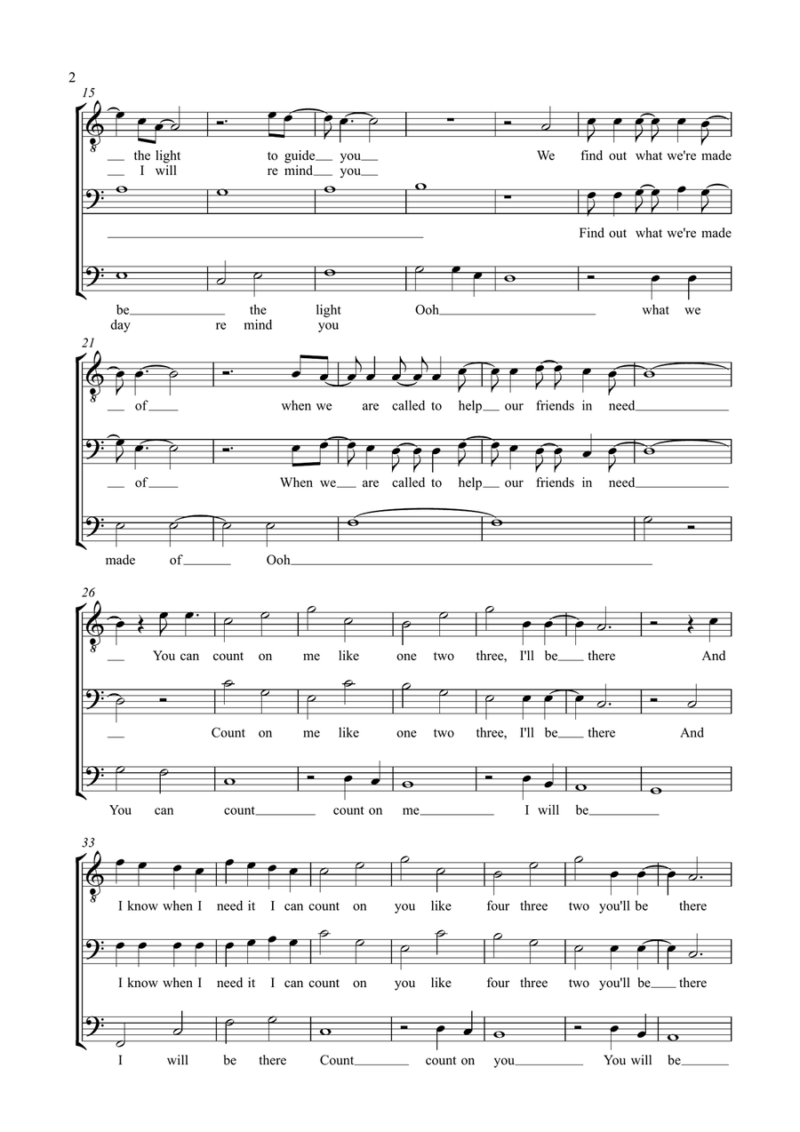 Count On Me Count On Me 3-Part scores gallery preview page 2