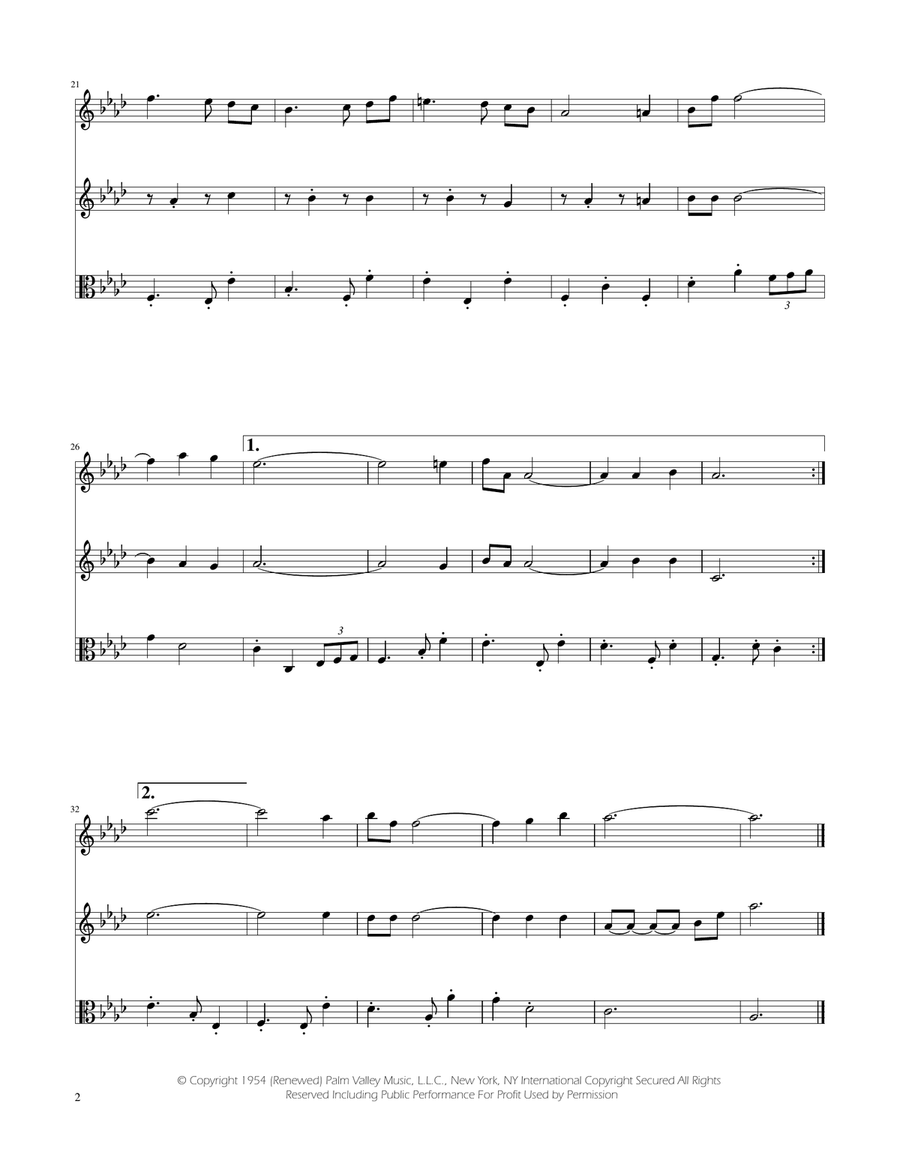 Fly Me To The Moon (In Other Words) String Trio scores gallery preview page 2