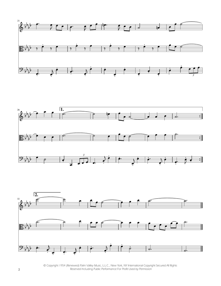 Fly Me To The Moon (In Other Words) String Trio scores gallery preview page 2