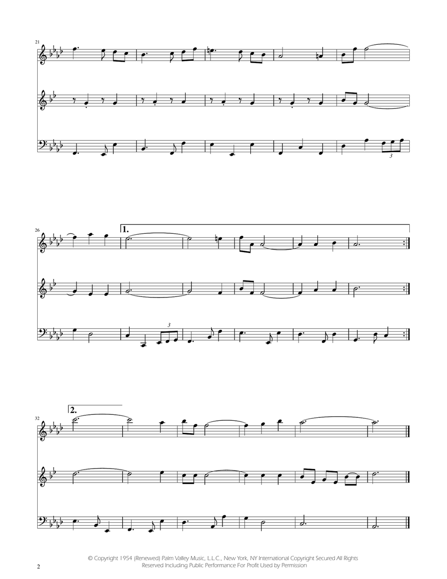 Fly Me To The Moon (In Other Words) Woodwind Trio scores gallery preview page 2