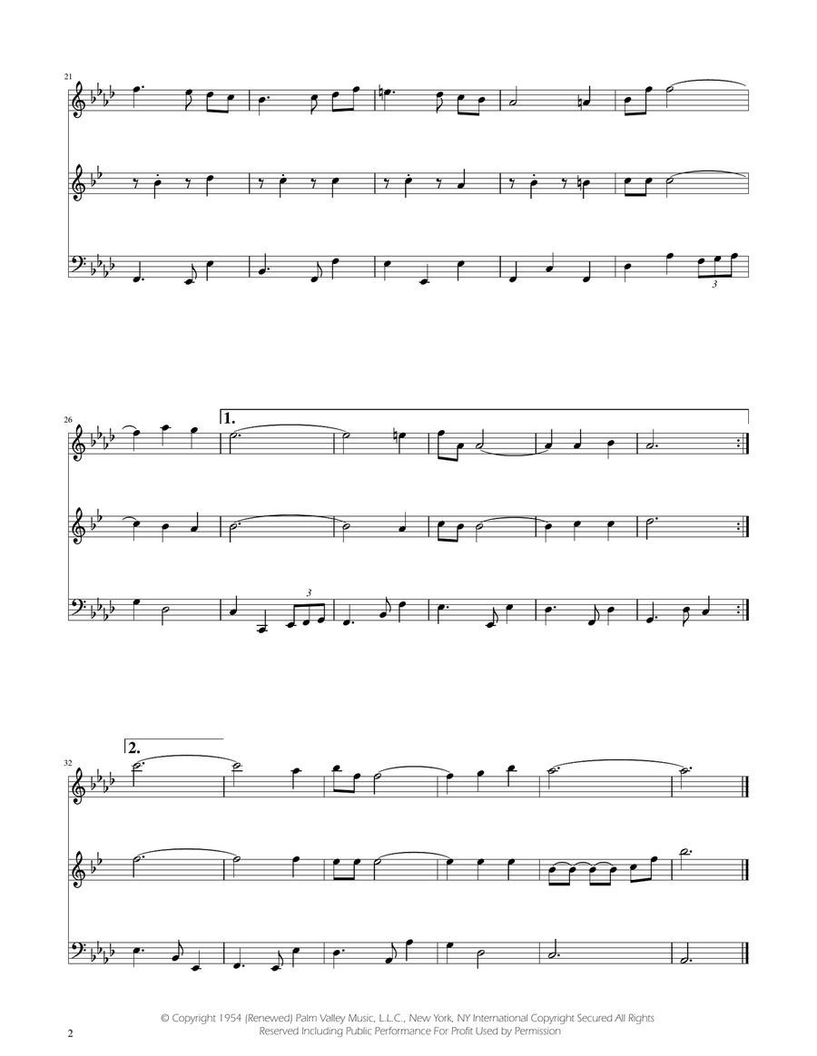 Fly Me To The Moon (In Other Words) Woodwind Trio scores gallery preview page 2