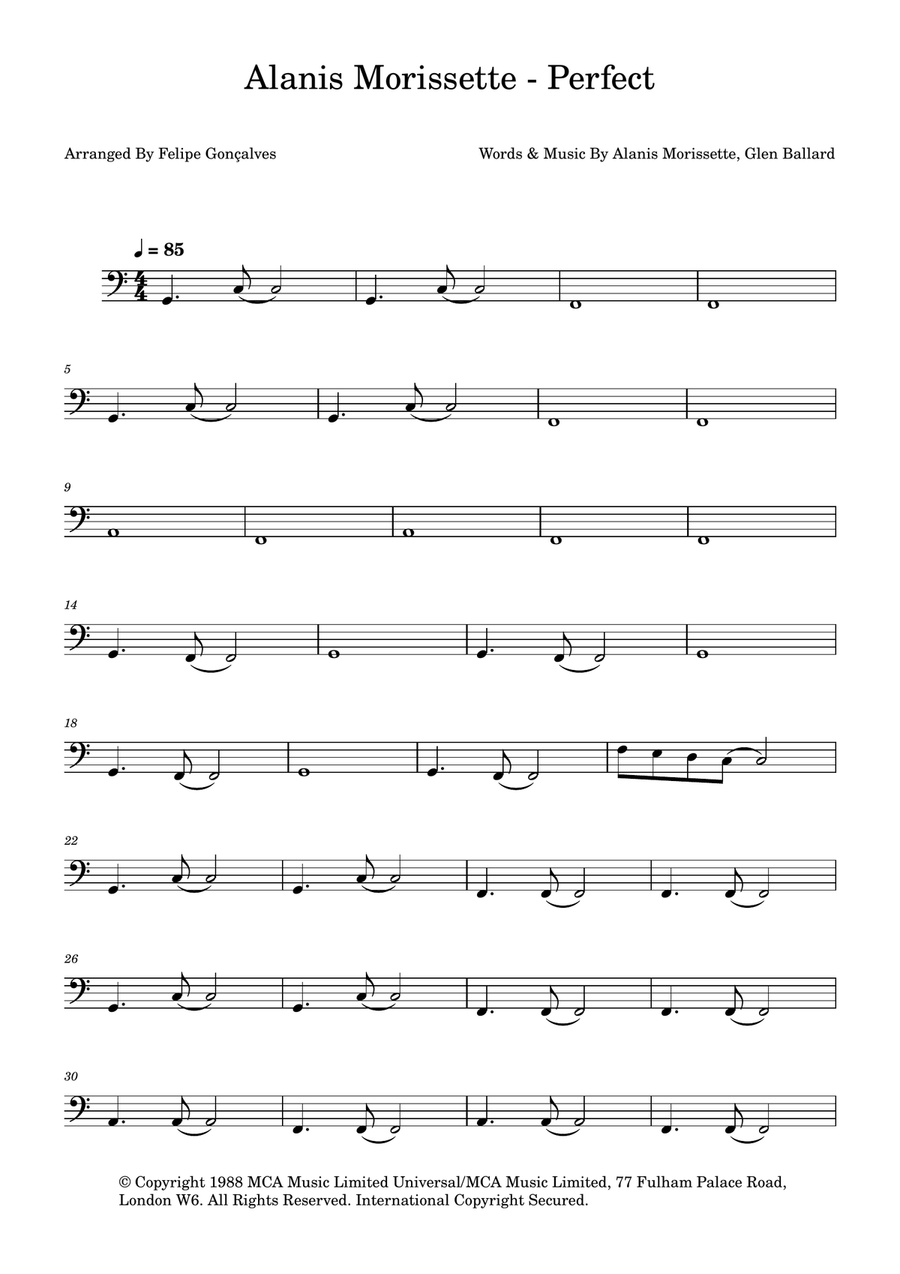 Perfect Acoustic Guitar scores gallery preview page 1
