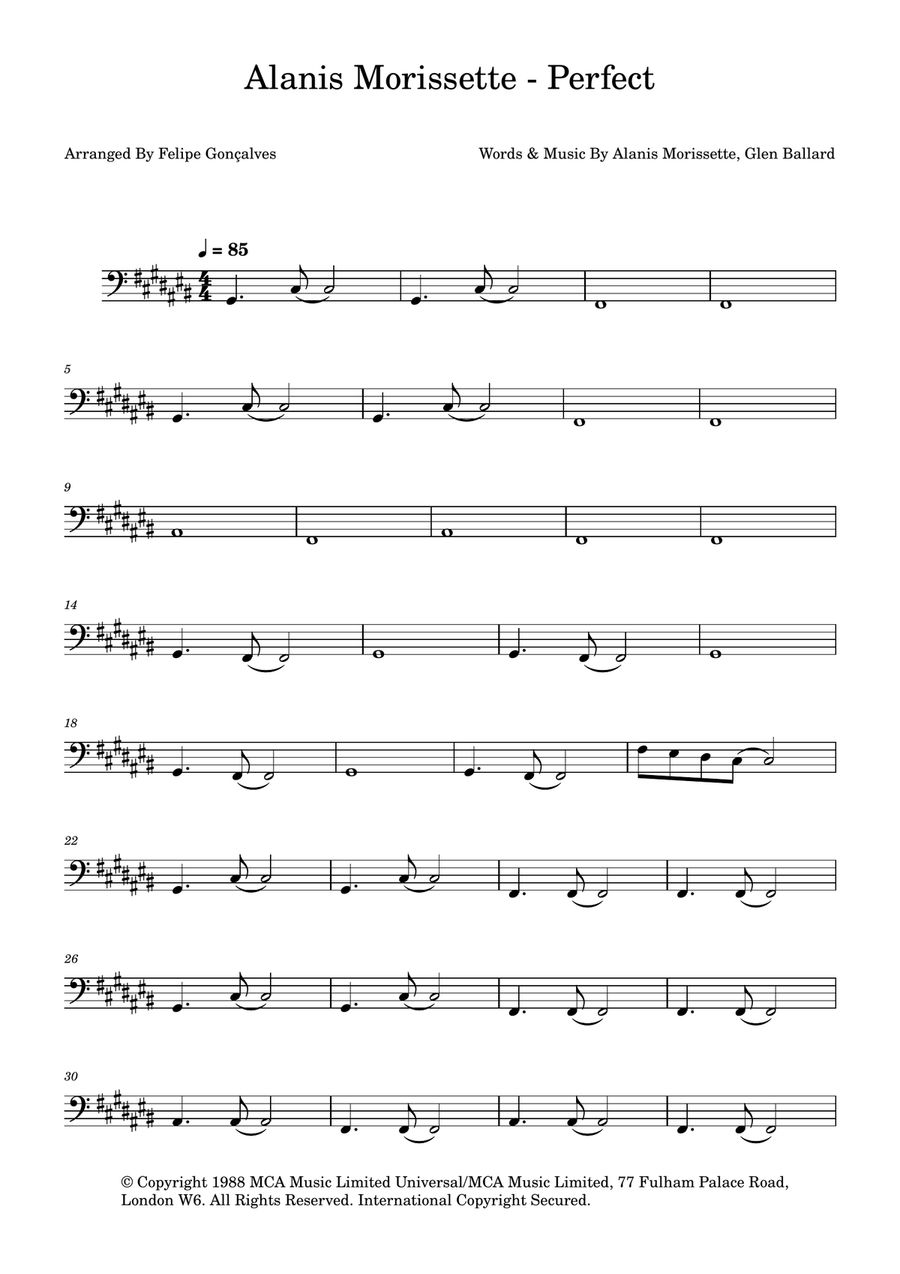 Perfect Perfect Acoustic Guitar scores gallery preview page 1