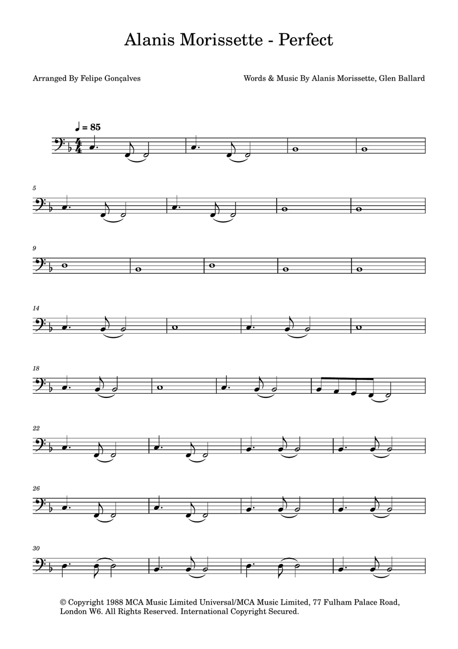 Perfect Perfect Acoustic Guitar scores gallery preview page 1