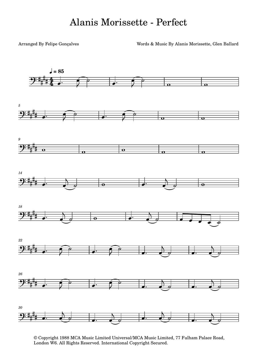 Perfect Perfect Acoustic Guitar scores gallery preview page 1