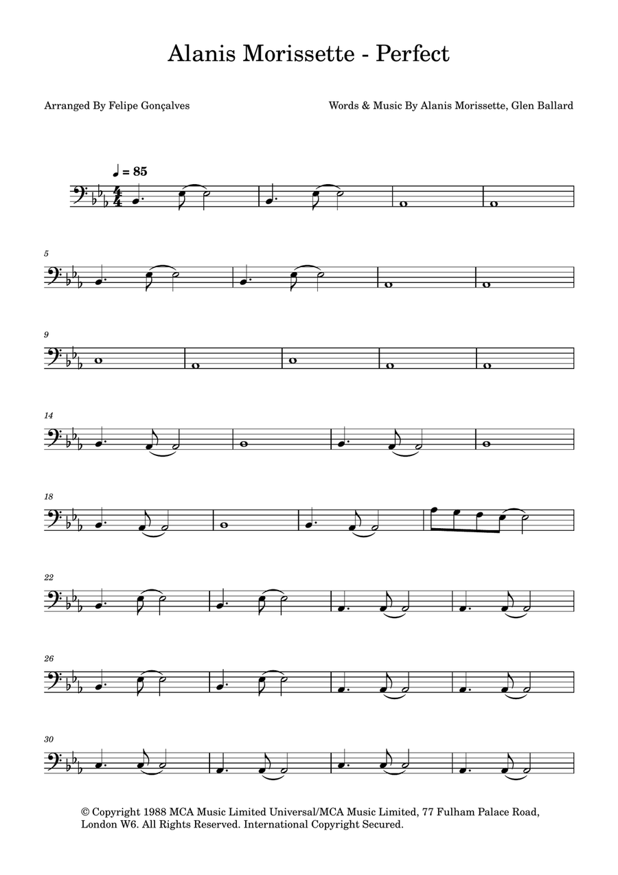 Perfect Perfect Acoustic Guitar scores gallery preview page 1