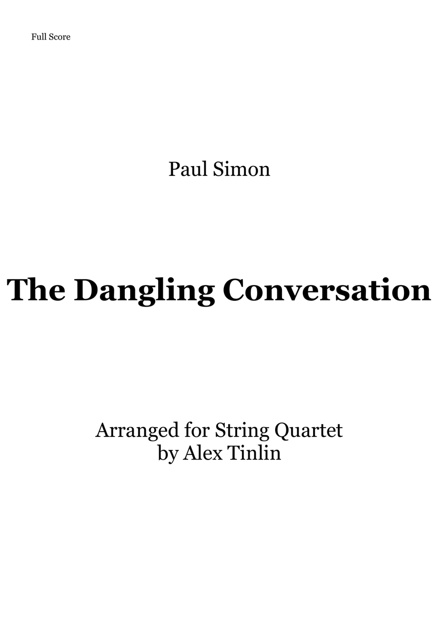 The Dangling Conversation String Quartet scores gallery preview page 1
