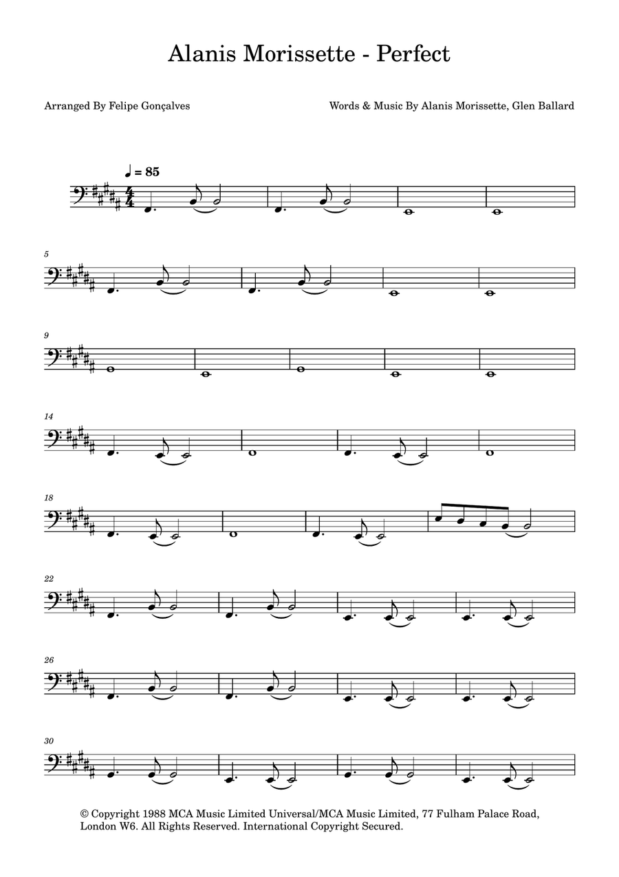 Perfect Perfect Acoustic Guitar scores gallery preview page 1