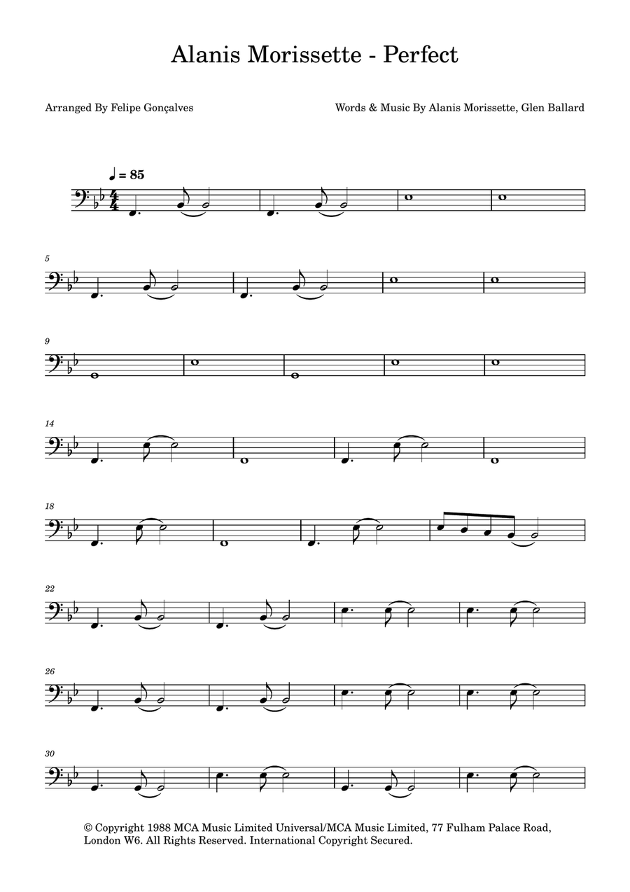 Perfect Perfect Acoustic Guitar scores gallery preview page 1