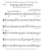 Long Ago (And Far Away) String Quartet scores gallery preview page 6