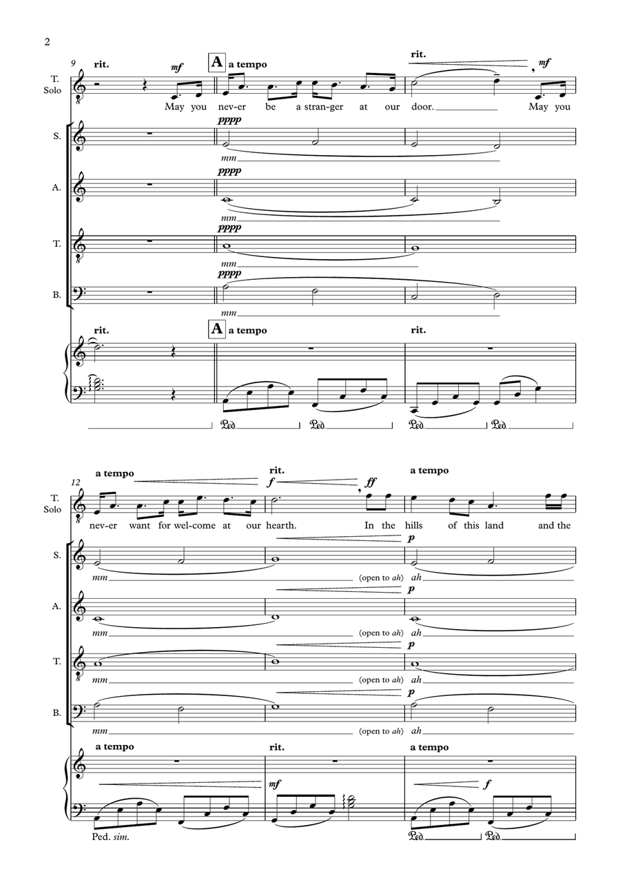 A Scottish Prayer A Scottish Prayer 4-Part scores gallery preview page 2