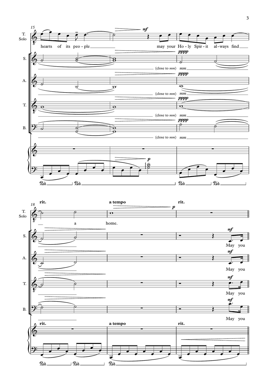A Scottish Prayer A Scottish Prayer 4-Part scores gallery preview page 3