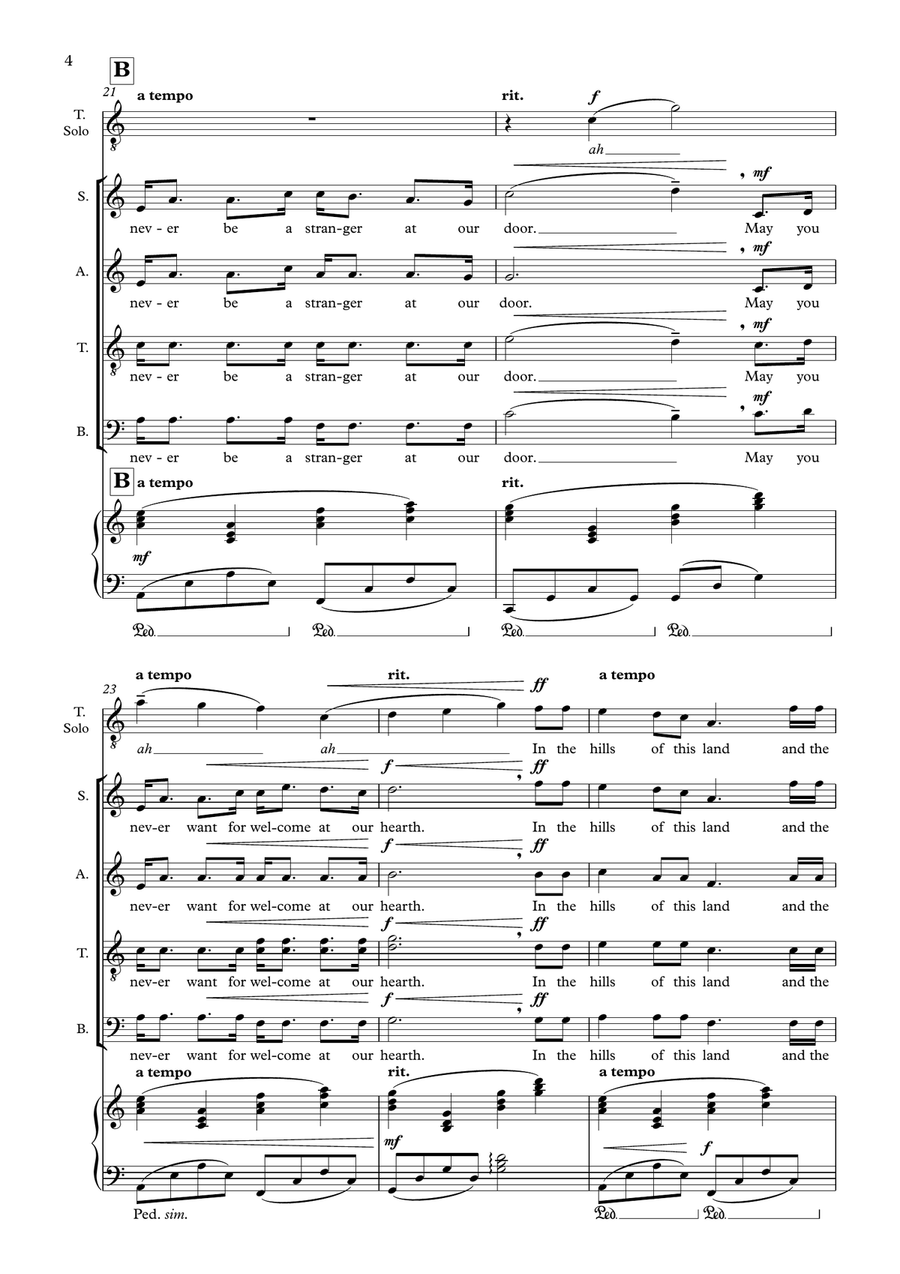 A Scottish Prayer A Scottish Prayer 4-Part scores gallery preview page 4
