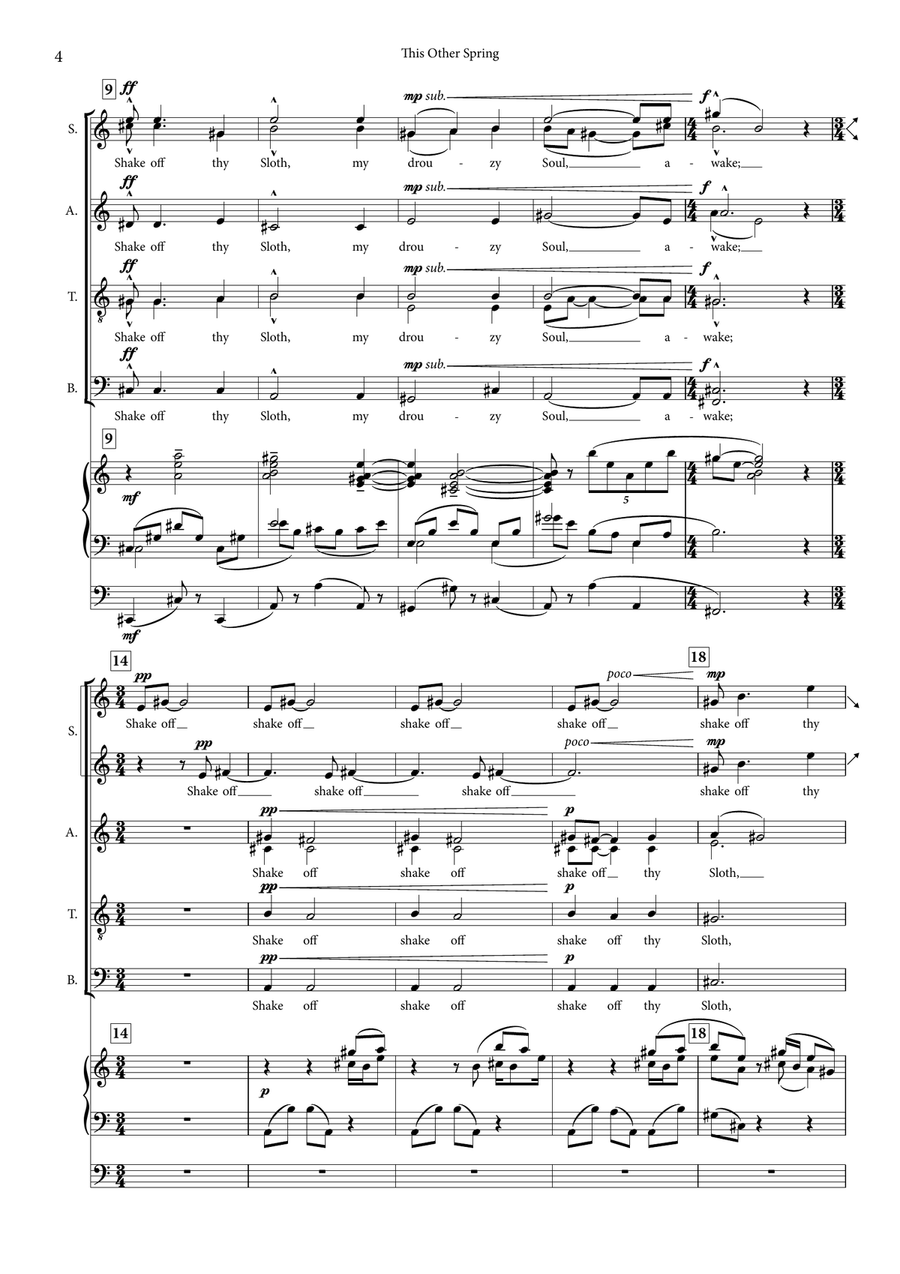 This Other Spring by Nico Muhly 4-Part - Digital Sheet Music page 3