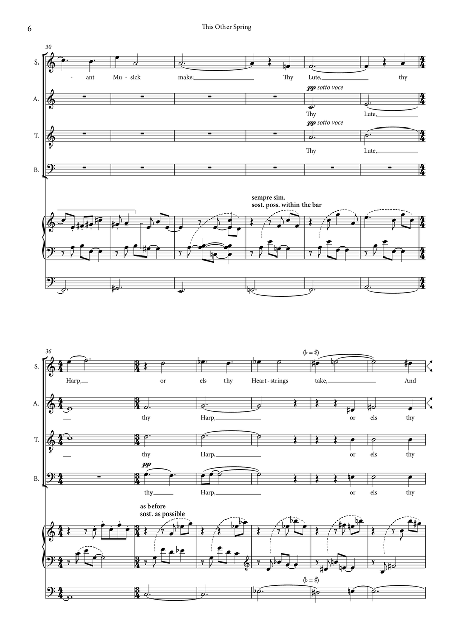 This Other Spring by Nico Muhly 4-Part - Digital Sheet Music page 5
