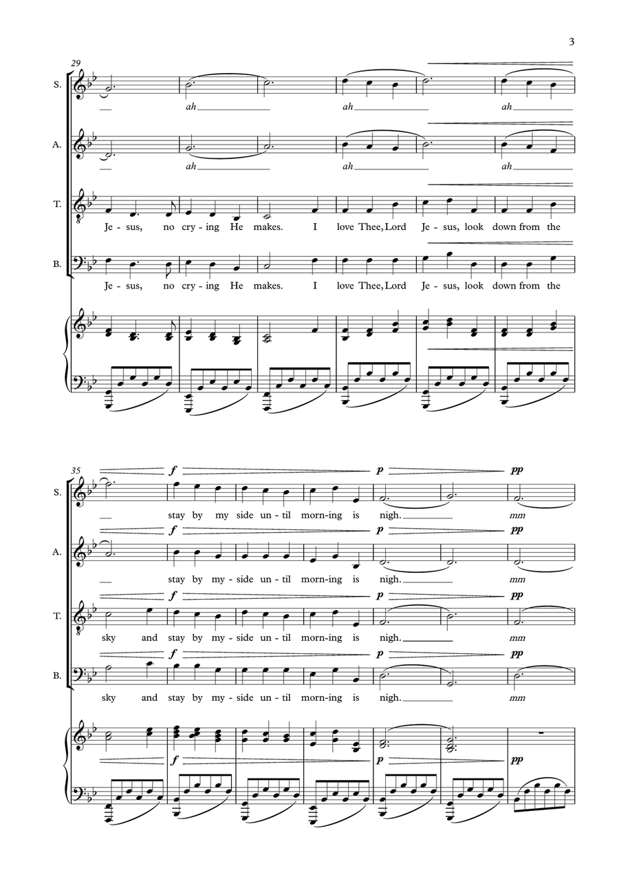Away in a Manger Away in a Manger 4-Part scores gallery preview page 3