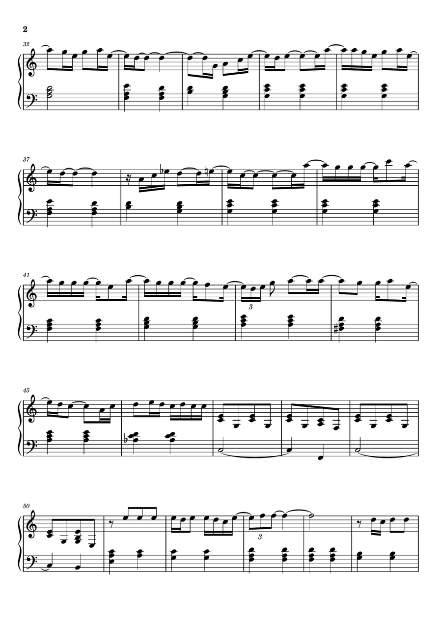 When I Was Your Man When I Was Your Man Easy Piano scores gallery preview page 2