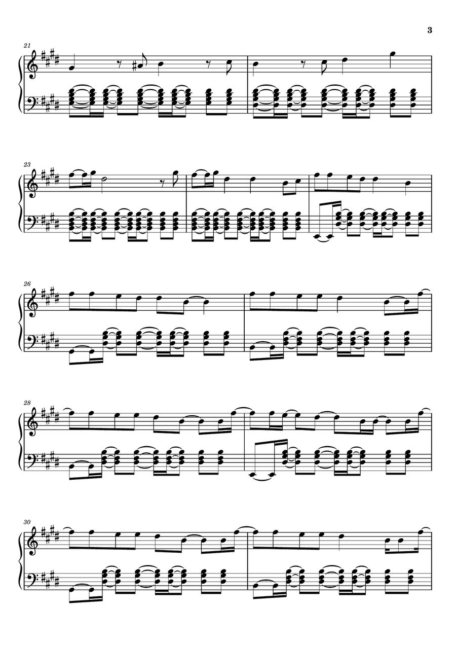 Sailor Song Sailor Song Piano Solo scores gallery preview page 3