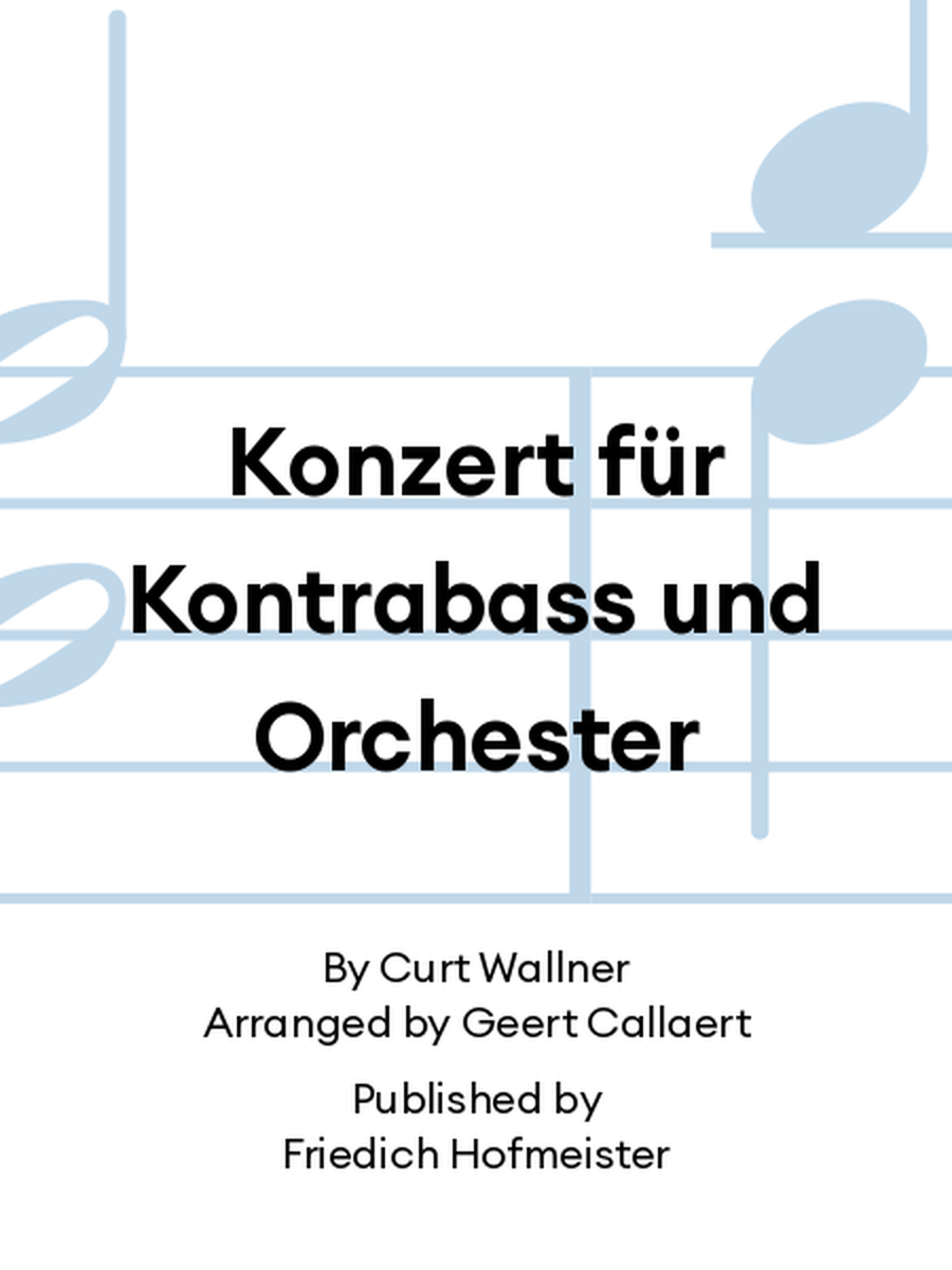 Konzert für Kontrabass und Orchester Orchestra scores gallery preview page 1