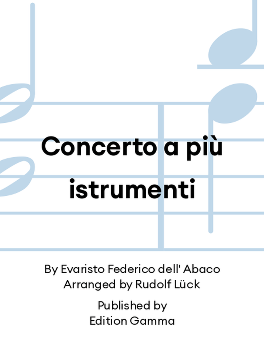 Concerto a più istrumenti String Orchestra scores gallery preview page 1