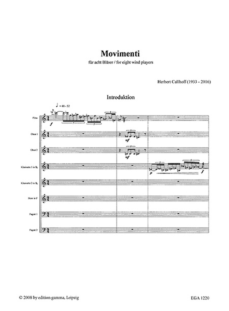 Movimento / Partitur Movimento / Partitur Flute scores gallery preview page 2