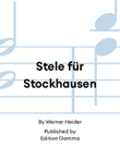 Stele für Stockhausen