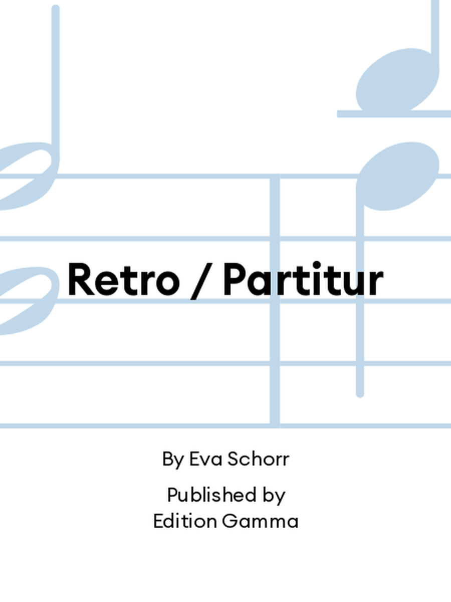 Retro / Partitur Retro / Partitur Piano scores gallery preview page 1