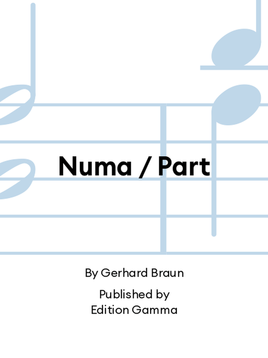 Numa / Part Score scores gallery preview page 1