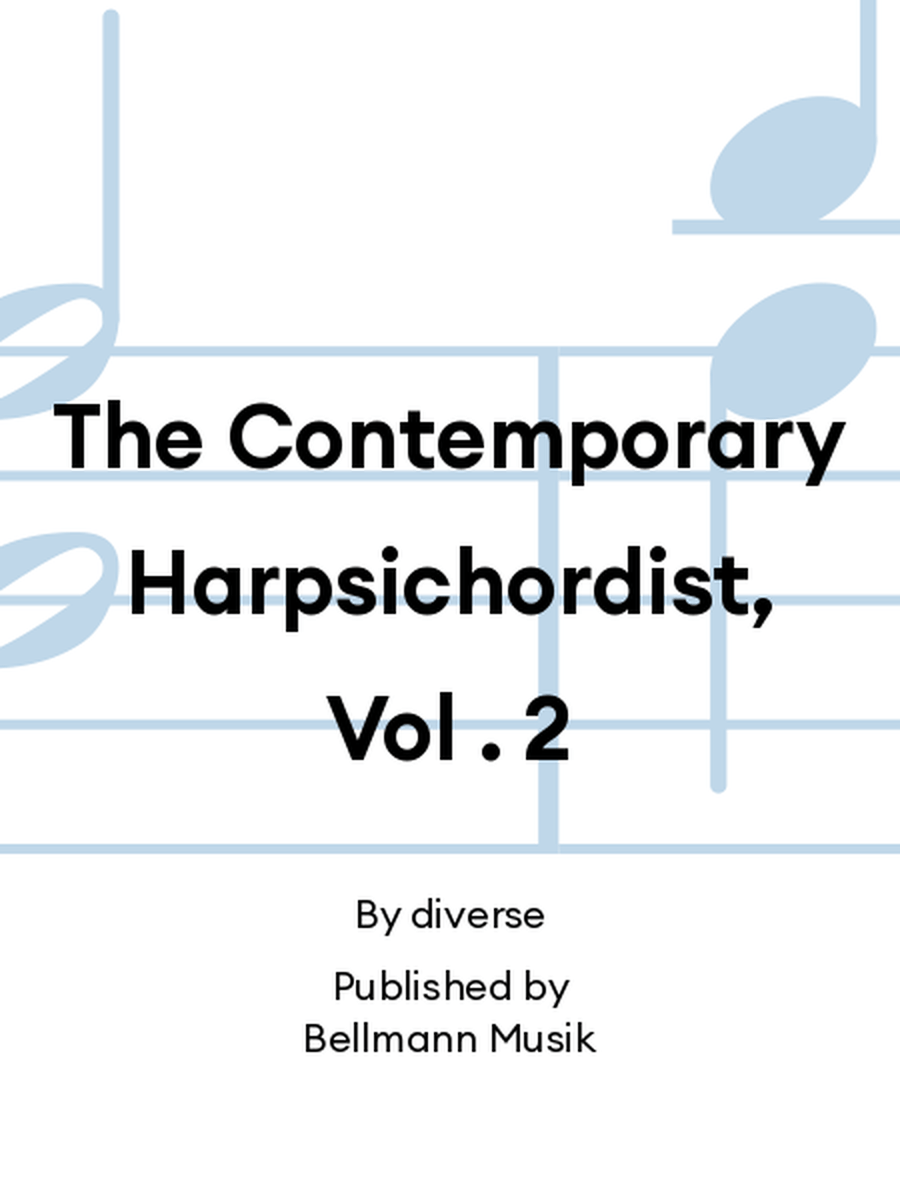 The Contemporary Harpsichordist, Vol . 2 Harpsichord scores gallery preview page 1